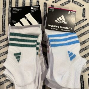 NEW Adidas women’s superlite no show socks- 12 pairs (2 packs of 6)